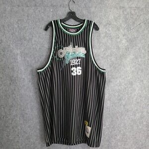Harlem Globetrotters Mens Size 3XL Black #36 Meadowlark Basketball Jersey‎ Fubu